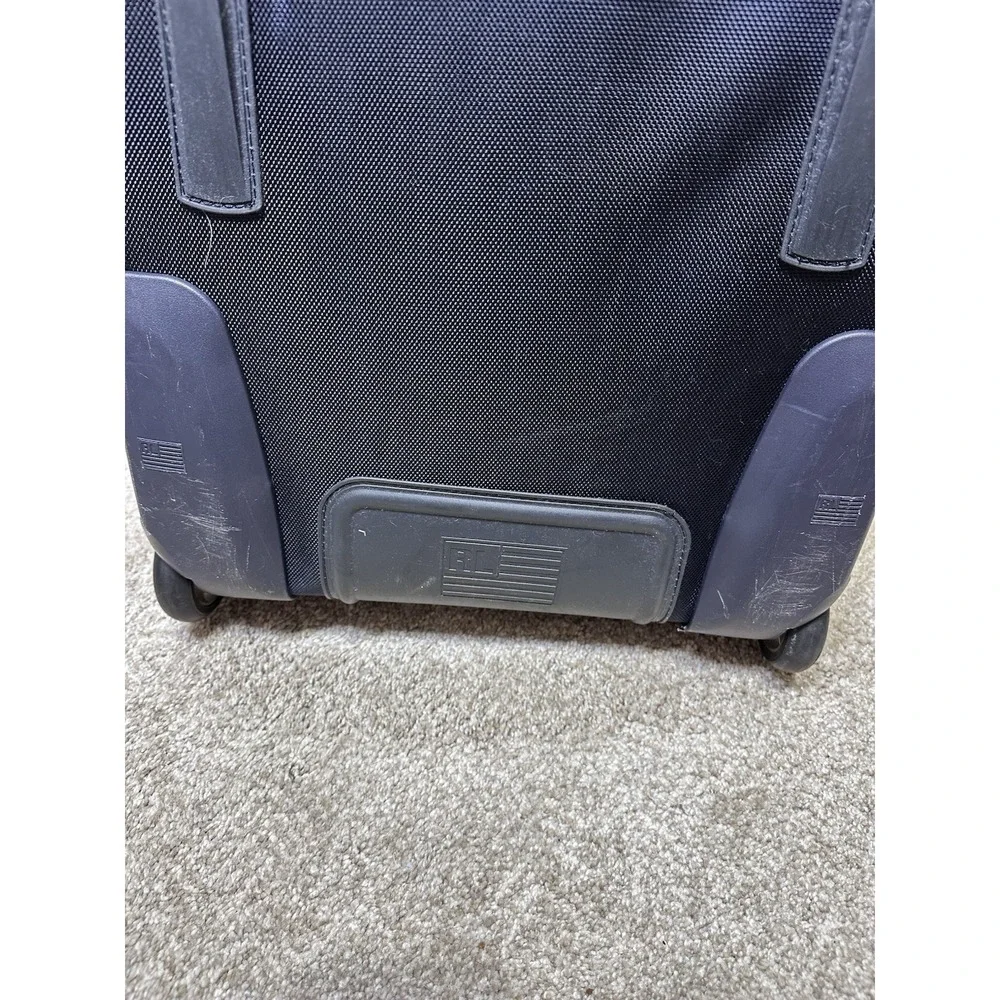 Polo Sport Ralph Lauren Large Rolling Duffle Bag Navy Yellow Wheeled Luggage